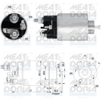 Solenoid Switch, starter